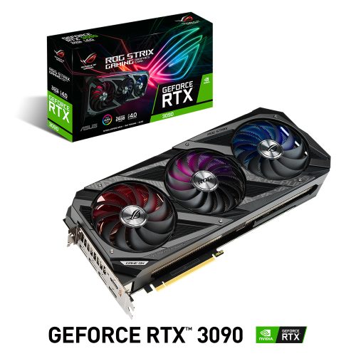 Tarjeta de Video Nvidia GeForce RTX 3090 24GB, Asus ROG STRIX, ROG-STRIX-RTX3090-24G-GAMING, 3 AÑOS DE GARANTIA NACIONAL
