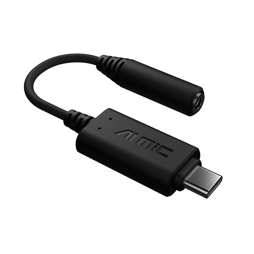 Adaptador Asus AI Cancelación de Ruido, Hi-Res Audio, Multiplataforma - ASUS AI NC MIC ADAPTER/USB-A