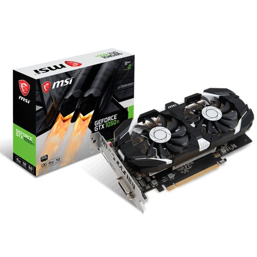 Tarjeta de video NVIDIA GeForce GTX 1050 Ti 4GB GDDR5 HDMI/DVI/DP MSI 4GT OC 912-V809-2272, 3 AÑOS DE GARANTIA NACIONAL
