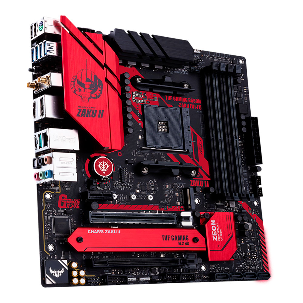 Tarjeta Madre ASUS TUF GAMING B550M-ZAKU (WI-FI), AM4, AMD RYZEN 3000 SERIES, Micro-ATX