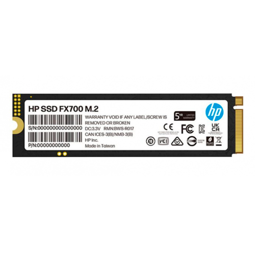 Unidad de Estado Sólido SSD HP FX700 NVMe, 512GB, M.2, 3100 MB/s Escritura, 6300 MB/s Lectura, PCI Express 4.0, 8U2N1AA#ABB /MAX. 1 X CLIENTE