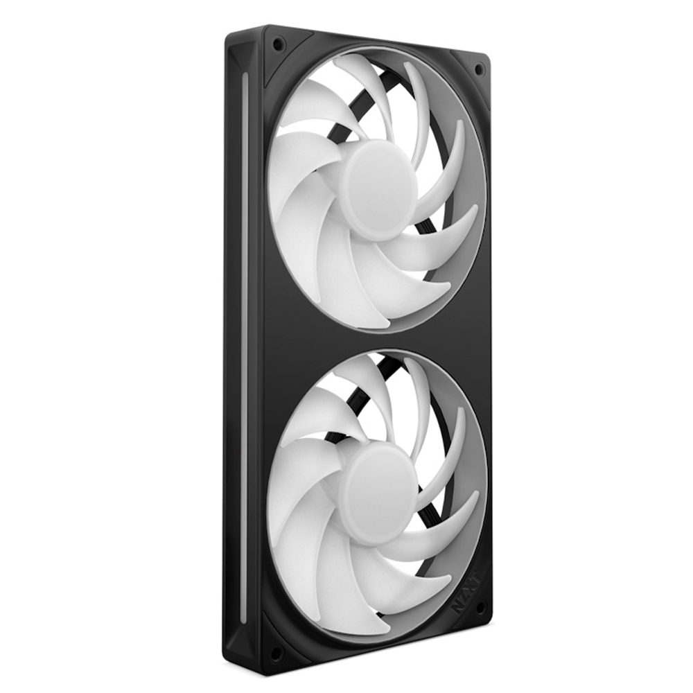 Unidad de Ventilador monocasco NZXT F240 RGB Core, 240mm con 2 Ventiladores RGB de 120mm, Control de Velocidad e iluminación, Alta presión estática y Flujo de Aire, 8 LED ARGB/ Negro, RF-U24HF-B1/ NAVIDAD - Image 5