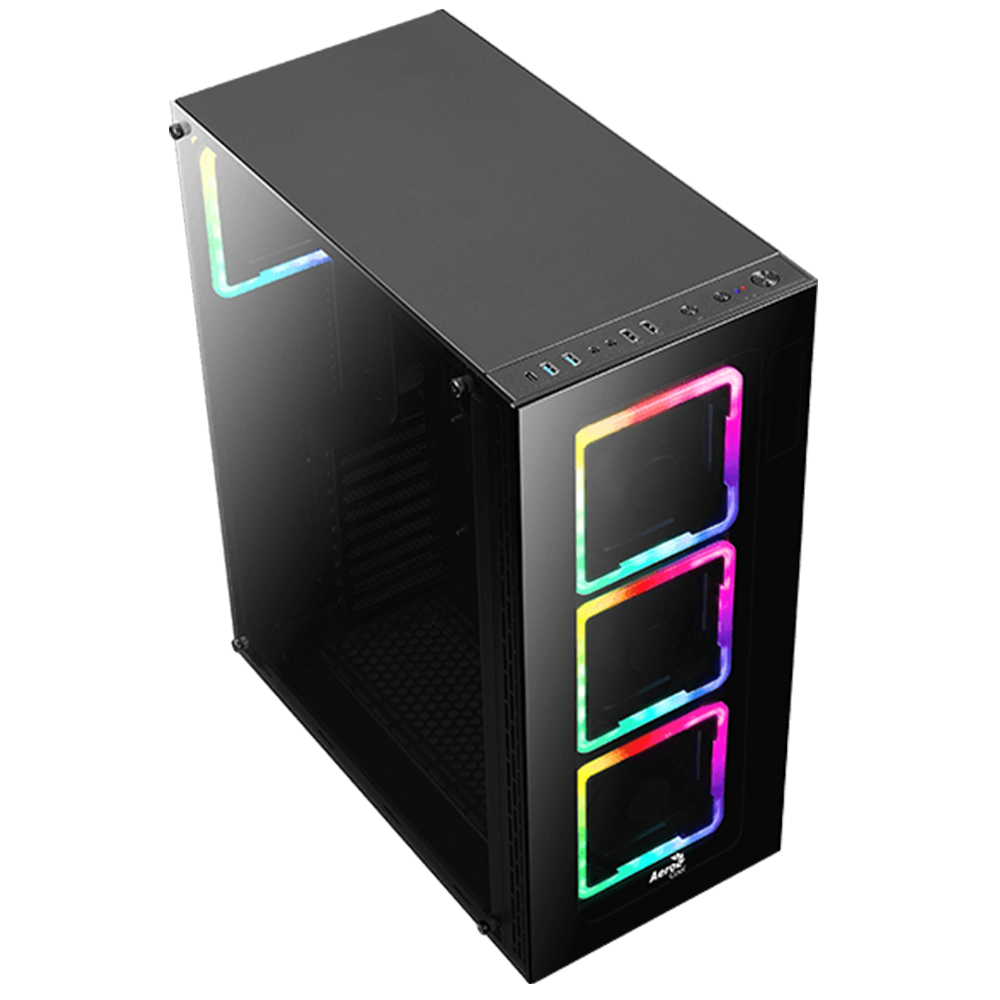Gabinete Aerocool Tor Pro RGB, Negro, Cristal Templado, E-ATX, USB 3.0, HD Audio - Image 3