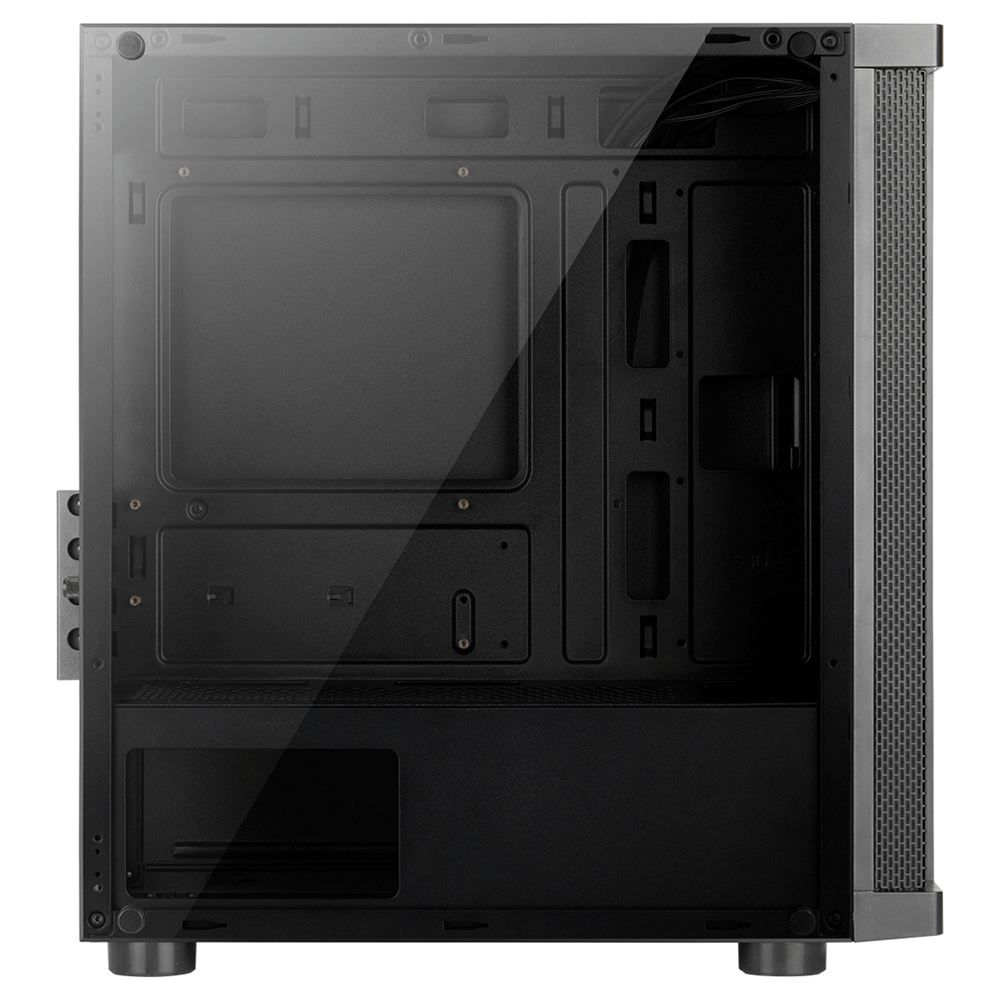 Gabinete Munfrost BAMBU Black, Cristal templado, ARGB Sync, Controlador de ventiladores, Micro ATX - Mini ITX, 1 Ventilador ARGB incluido, OFFMUNFROST - Image 6
