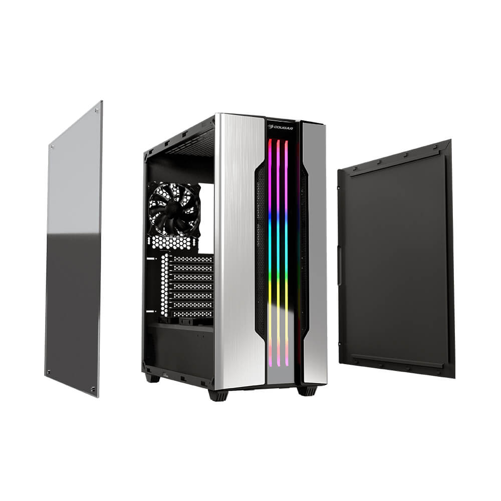 Gabinete Cougar Gemini S Silver RGB, Cristal Templado ATX, USB 3.0, 385BMB0.0002 - Image 6