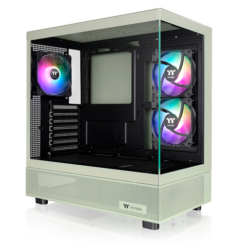 Gabinete Thermaltake View 270 TG ARGB Plus, Midi-Tower, Mini-ITX/Micro-ATX/ATX/E-ATX, USB 3.2, Sin Fuente, 3 Ventiladores ARGB Instalados, Matcha Green, CA-1Y7-00MEWN-01