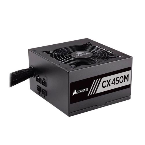 Fuente de poder Corsair CX450M Recertificada, 80 Plus Bronze, 450W - CP-9020101-NA/RF