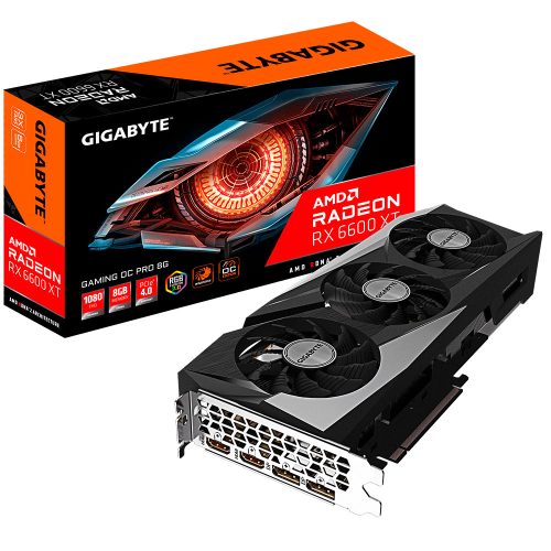 Tarjeta de video Radeon RX 6600 XT 8GB GDDR6, Gigabyte Gaming OC PRO, HDMI, DP/ PCI-e 4.0, Nuevo Chip RDNA 2, GV-R66XTGAMINGOC-PRO, 3 AÑOS DE GARANTIA NACIONAL