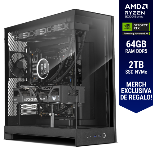 Computadora ULTIMATE PC ECLIPSE, NZXT EDITION, RTX 5080 16GB GDDR7, AMD Ryzen 7 9800X3D, 64GB RAM DDR5, 2TB SSD M.2 PCIe Gen4, 1000W 80+ GOLD, Licencia Windows 11 de regalo, NZXTULT, RTXS50