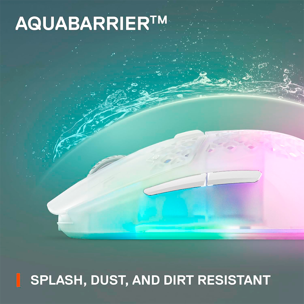 Mouse Gamer SteelSeries Aerox 3 Wireless Ghost, Inalámbrico, Sensor SteelSeries TrueMove Core, Óptico, 62610/ SS%OFF, INCLUYE MOUSEPAD STEELSERIES DE REGALO, NAVSTEEL - Image 5