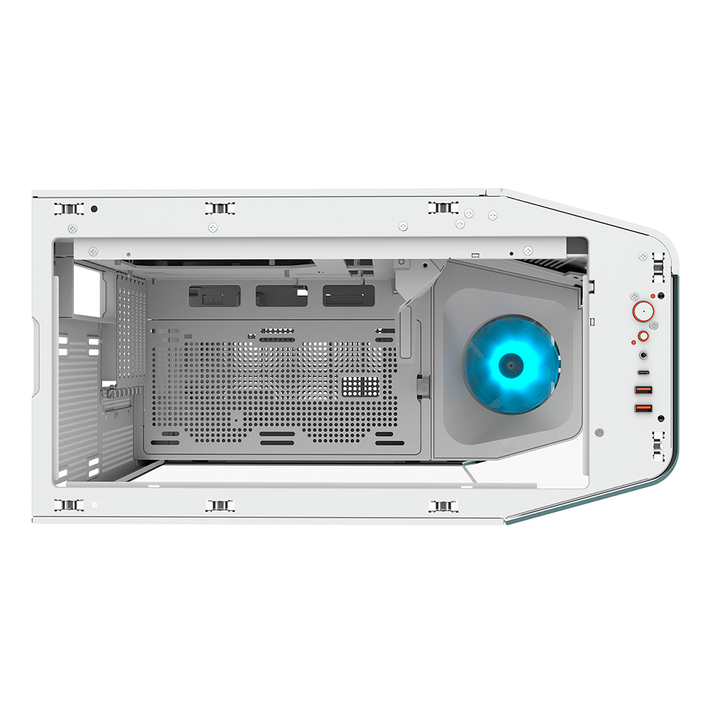 Gabinete Cougar FV270, MidTower E-ATX, Ventiladores ARGB PWM Integrados, Prisma de Luz, Protector de Filtro, Soporte Sin Herramientas, Blanco, 3858M60.0002 - Image 6