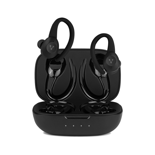 Audífonos con Micrófono Vorago ESB-500-PLUS Bluetooth 5.0, IPX5, Manos Libres, Negro, ESB-500-PLUS