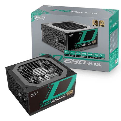 Fuente de Poder Deepcool DQ650-M-V2L, 650W 80 Plus Gold, DP-GD-DQ650-M-V2L