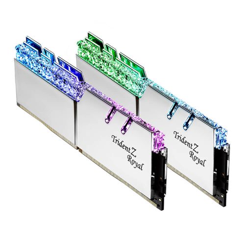 Memoria RAM de Lujo 16GB DDR4 GSkill Trident Z Royal, RGB, 3200Mhz Kit 2x8GB, F4-3200C16D-16GTRS /MAX. 1 X CLIENTE