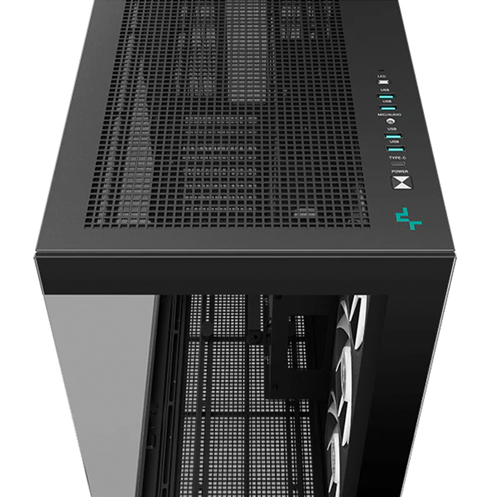 Gabinete DeepCool CH780, E-ATX, Cristal Templado, 1 Ventiladores 1×420mm Instalado, USB Type C, Negro, R-CH780BKADE41-A-1 - Image 3