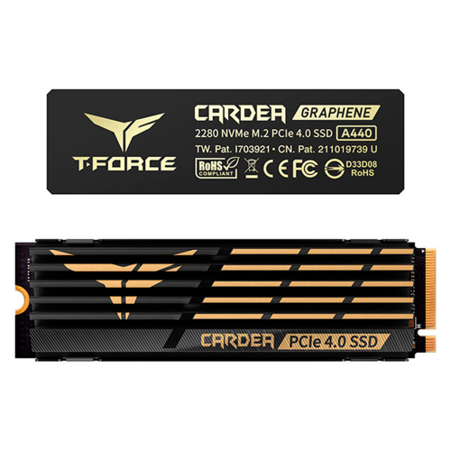 Unidad de Estado Sólido SSD Team Group T-Force CARDEA A440 NVMe, 2TB, PCI Express 4.0, M.2, TM8FPZ002T0C327 /MAX. 1 X CLIENTE