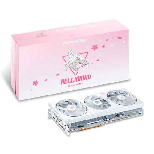 Tarjeta de Video PowerColor Hellhound Sakura, AMD Radeon RX7800XT, 16GB GDDR6, 256-bit, DirectX® Support X12, Special Edition