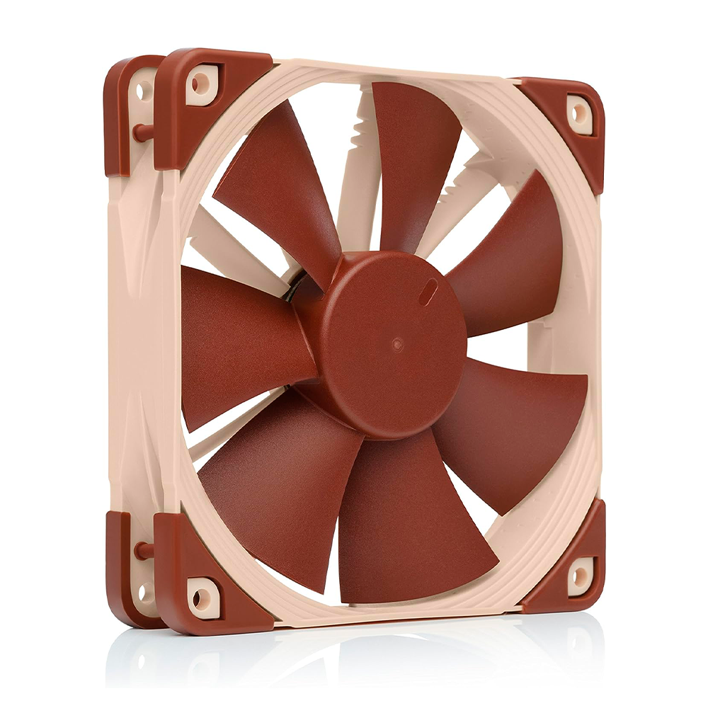 Ventilador Noctua NF-F12 PWM, Ventilador Silencioso, 4 Pines, 120 mm, Marrón, NF-F12 PWM
