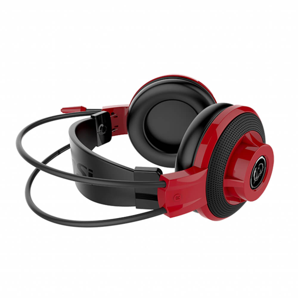 Diadema Gamer MSI DS501 Jack 3.5mm x2, Roja - Image 4