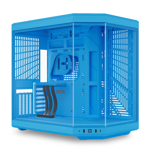 Gabinete Hyte Y70, Midi-Tower, ATX/EATX/Micro-ATX/Mini-ITX, USB 3.0, Sin Fuente, 1 Ventilador Instalado, Blueberry Milk, CS-HYTE-Y70-BM/ NAVIDAD