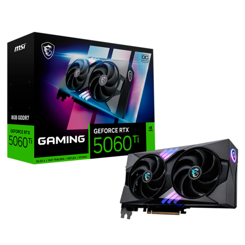 Tarjeta de Video MSI NVIDIA GeForce RTX 5060 Ti 8G GAMING OC Edition, 8GB, 128-bit GDDR7, PCI Express Gen 5, 912-V536-026