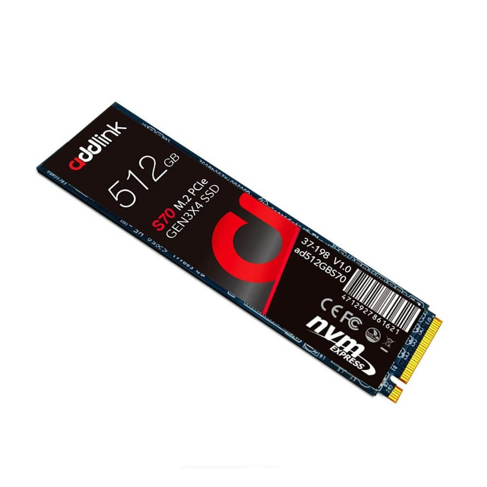 Unidad de Estado Solido SSD M.2 Gen 3 X4 512B addlink S70, AD512GBS70M2P /MAX. 1 X CLIENTE