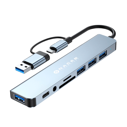 ADAPTADOR NACEB NA-0149 USB-C, MULTIFUNCIONAL, NA-0149