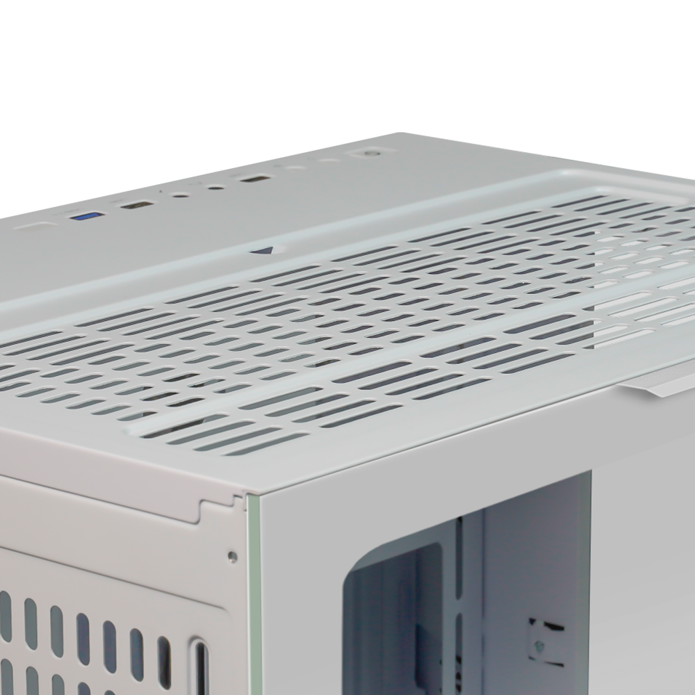 Gabinete Game Factor Csg700, Atx, 2 Usb2.0, 1 Usb3.0, Cristal Templado Frontal Y Lateral, Sin Fuente, Blanco, CSG700/ NAVIDAD - Image 5