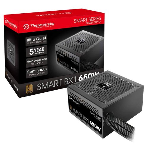 Fuente de poder Thermaltake Smart BX1, 650W, 80 Plus Bronze, PS-SPD-0650NNFABU-1