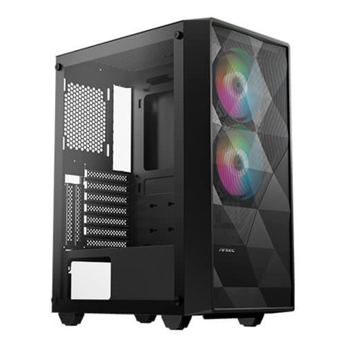 Gabinete Antec NX270 TG, Midi-Tower, ATX/ITX/Micro-ATX, USB 2.0/3.0, 2 Ventiladores Instalados RGB, Negro