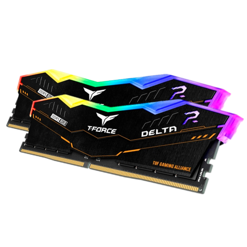 Kit Memoria RAM Team Group T-Force Delta TUF Gaming Alliance RGB DDR5, 6000MHz, 32GB (2x16GB), ECC, CL38, XMP, FF5D532G6000HC38ADC01 /MAX. 1 X CLIENTE