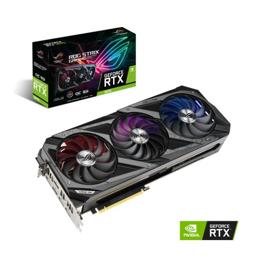 Tarjeta de Video Nvidia GeForce RTX 3070 8GB, ASUS ROG STRIX OC, ROG-STRIX-RTX3070-O8G-GAMING/ 3 AÑOS DE GARANTIA NACIONAL