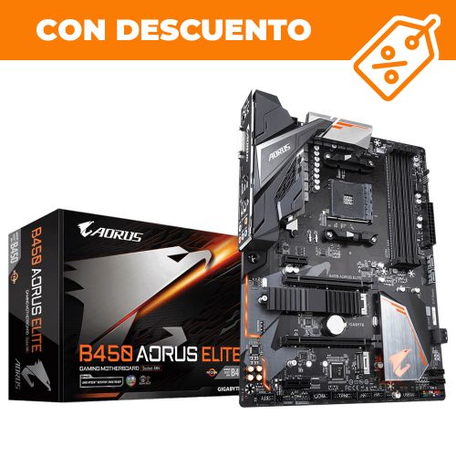Tarjeta Madre B450 AORUS Elite AMD Ryzen AM4 ATX, B450