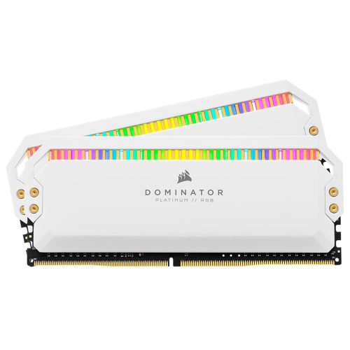 Memoria RAM 16GB DDR4 Corsair Dominator Platinum RGB White 3200Mhz, Kit 2x8GB, CMT16GX4M2C3200C16W /MAX. 1 X CLIENTE