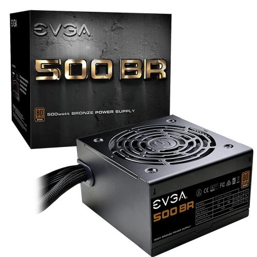 Fuente de poder 500W Certificacion 80+ Bronze EVGA 500BR 100-BR-0500-K1 /