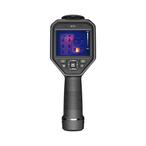 HIKMICRO HM-TP23-7QF/W-M31 M31 – Cámara Termográfica Portátil Dual, Lente Térmico 9.7 mm (384 x 288), Lente Óptico (8 Megapixel), WiFi, IP54, Ranura MicroSD hasta 64 Gb, Hasta 5 Horas de Funcionamiento Continuo