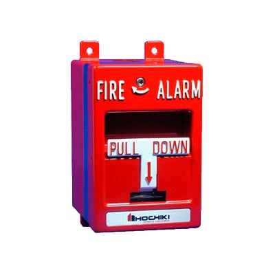 HOCHIKI HPS-SA-EX/WP Estación de Jalón Convencional Metálica, Acción Simple, Prueba de Explosiones, Resistente a la Intemperie (0600-01250)