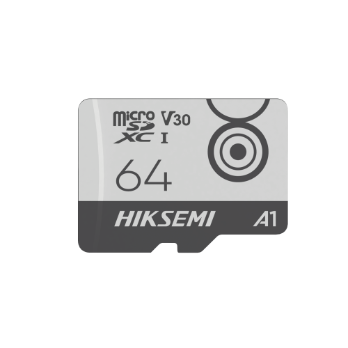 HIKSEMI by HIKVISION HS-TF-M1/64G Memoria MicroSD, Clase 10 de 64 GB, Especializada Para Videovigilancia Movil (Uso 24/7), Soporta Altas Temperaturas, 95 MB/s Lectura, 55 MB/s Escritura