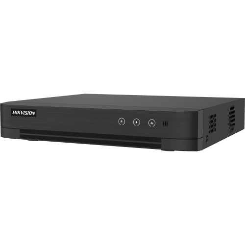 HIKVISION IDS-7208HQHI-M1/T DVR 8 Canales TURBOHD + 4 Canales IP, 5 Megapixel Lite – 3K Lite, Audio Bidireccional /ACUSENSE (Evista falsas alarmas), 1 Bahía de Disco Duro, Salida de Video en Full HD