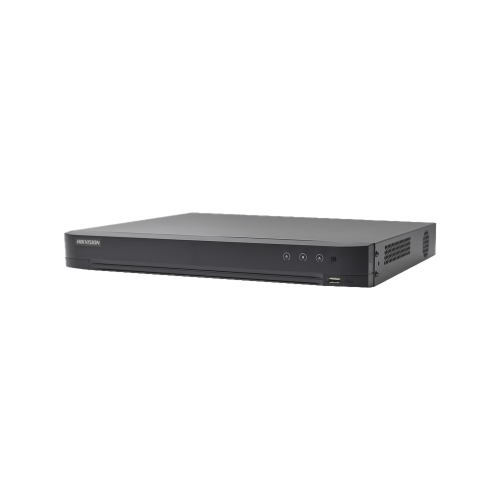 HIKVISION IDS-7232HQHI-M2/XT (Audio Bidireccional) DVR 32 Canales TurboHD + 8 Canales IP, 5 Megapixel Lite – 3K Lite, Acusense, Reconocimiento Facial, Audio por Coaxitron, 2 Bahías de Disco Duro, H.265+, Salida de Video en Full HD