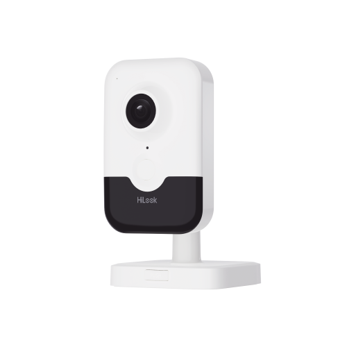 HiLook by HIKVISION IPC-C320HA-D/W(W) Cubo IP 2 Megapixel, Lente 2.8 mm (Gran Angular), Audio Bidireccional, WiFi, Memoria Micro SD /AcuSense, Notificacion Push, Interior, H.265+