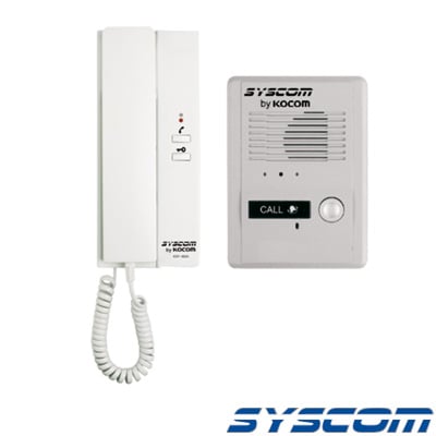 KOCOM KDP-601A1M/MS2D Kit de audio portero con un auricular (expandible hasta 3 auriculares)