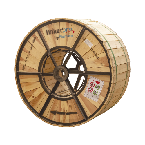 LINKEDPRO BY FIBERHOME OC-ADSS-12C-S100/4KM Carrete de 4 km de Fibra Óptica Aérea (ADSS) G.652D, Monomodo de 12 Hilos, Exterior, Span 100, Loose Tube