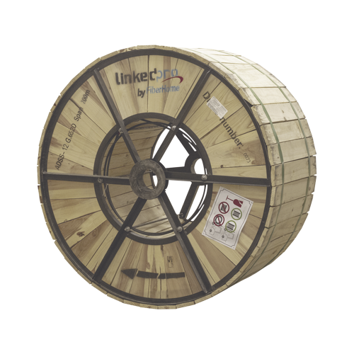 LINKEDPRO BY FIBERHOME OC-ADSS-12C-S200/4KM Carrete de 4 km de Fibra Óptica Aérea (ADSS) G.652D, Monomodo de 12 Hilos, Exterior, Span 200, Loose Tube