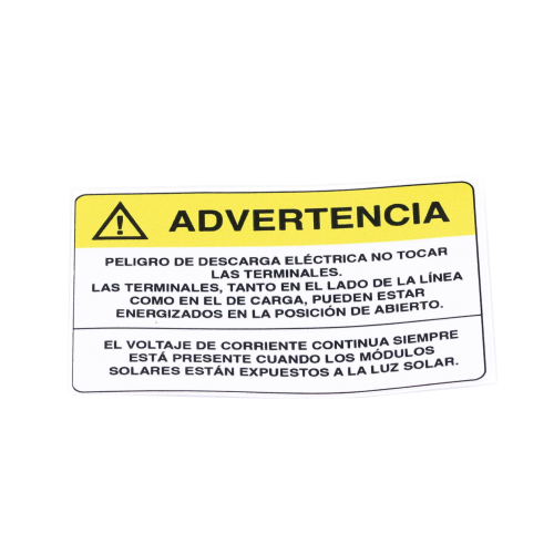 SYSCOM PVLWARNING/20 Etiqueta de Videovigilancia en Vinil Adhesivo Mate, Paquete con 10