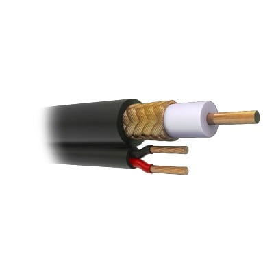 VIAKON RG-59-V/1000 Bobina de 305 metros de Cable Coaxial RG59 Siamés, Malla de Cobre, HECHO EN MÉXICO, Optimizado para HD. Aplicación para intemperie. ( Forro grabado con la marca SYSCOM )