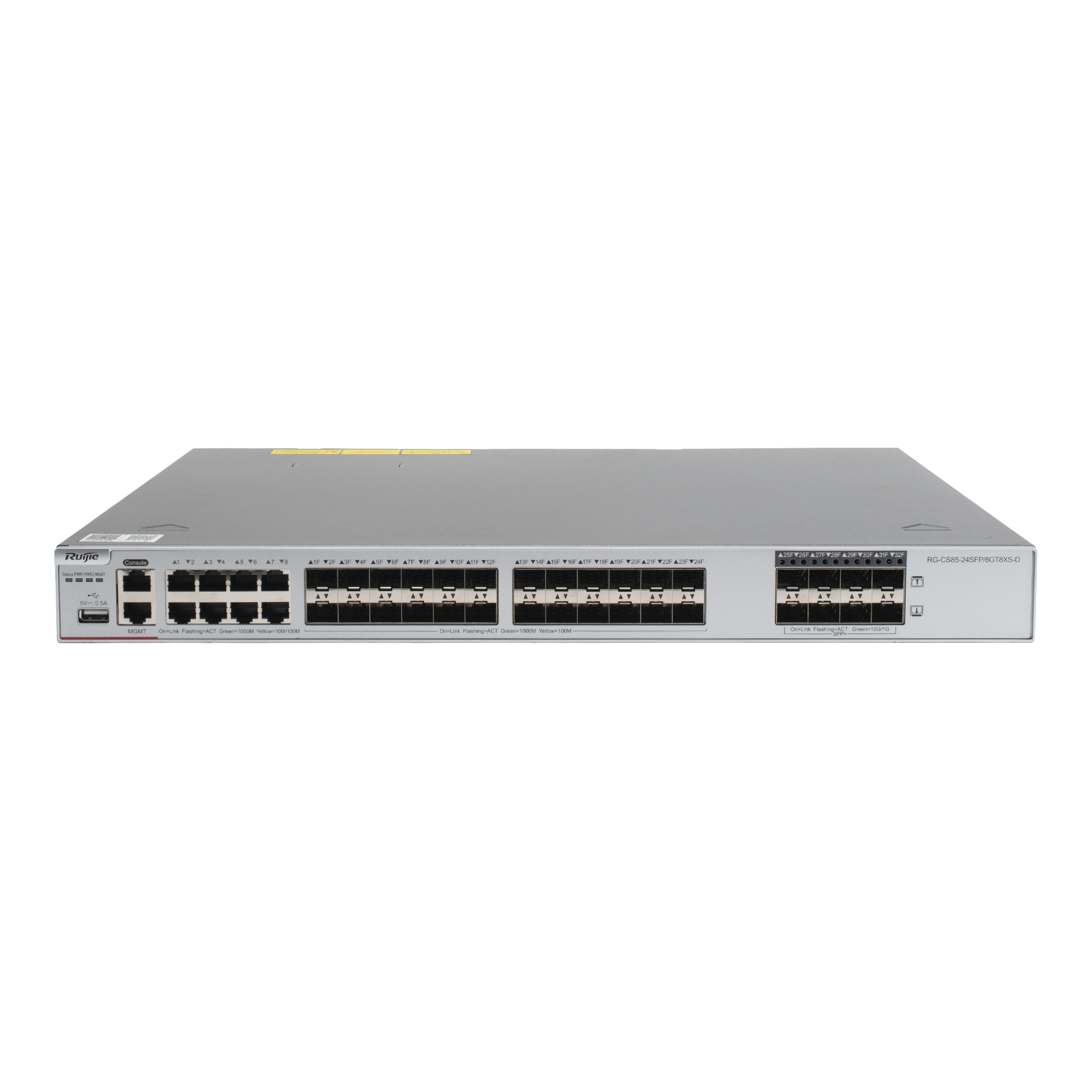 RUIJIE RG-CS85-24SFP/8GT8XS-D Switch Core Administrable Capa 3 con 8 puertos Gigabit, 24 SFP y 8 SFP+ Combo para fibra 10Gb, gestión gratuita desde la nube.