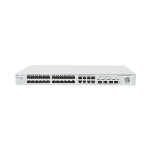 RUIJIE RG-NBS5200-24SFP/8GT4XS Switch administrable Capa 3, 24 puertos SFP 1G, 8 puertos Ethernet 1G Combo y 4 SFP+ 10G, gestión remota en la nube