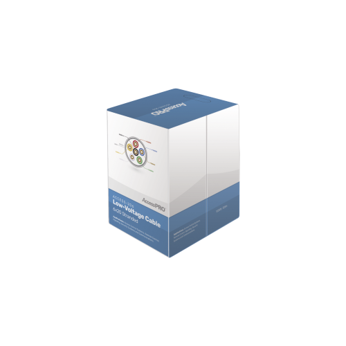 ACCESSPRO ACCESS-206 Bobina de 305 metros con 6 conductores de cobre trenzado calibre 20, aislamiento individual de FRPVC de alta calidad, cubierta exterior de PVC con protección anti-flama CM. Para aplicaciones de control de acceso