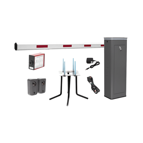 ACCESSPRO KIT-XBS-3L Kit COMPLETO Barrera Izquierda XBS Con Corona LED, Brazo de 5.5 Metros, Incluye Sensor de Masa, Transformador, Lazo Magnético, Ancla, Fotoceldas y 2 Controles Inalámbricos
